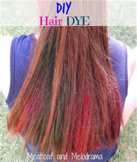 Wetting your hair will help the chalk color absorb into your hair. How to Dye Your Hair with Kool-Aid - Meatloaf and Melodrama
