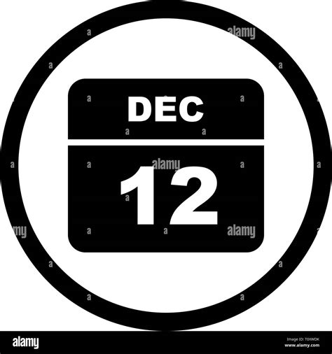 12th December Calendar Hi Res Stock Photography And Images Alamy