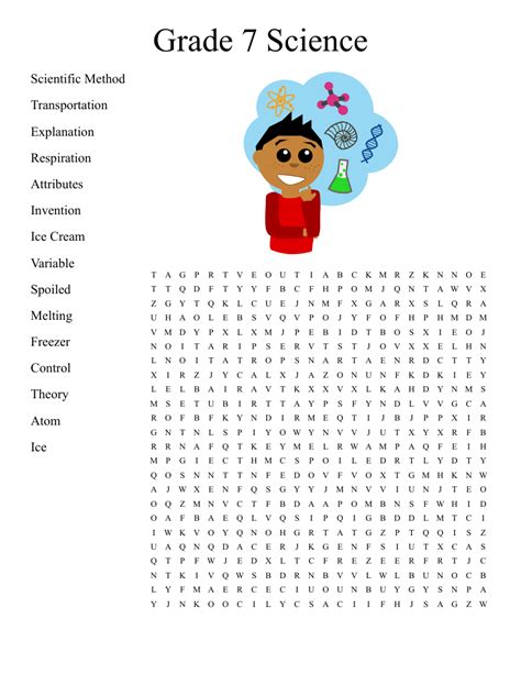Word Search Science Printable