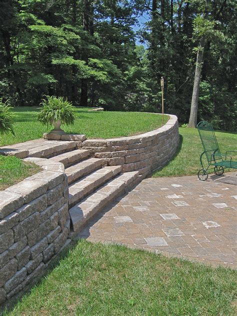 Yet they play a big role in giving a texture for your front in the four seasons. Check out this Midwest Block and Brick product --Retaining Walls -- | Escadas do jardim, Jardim ...