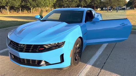 2022 Camaro 1lt Coupé Rapid Blue Overall Review Turbocharged Sport