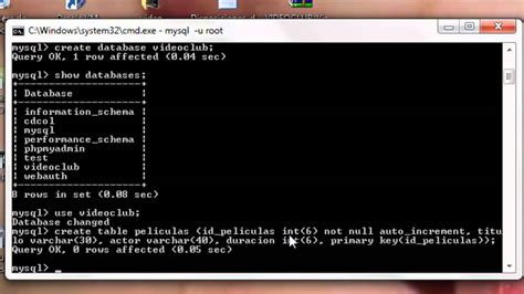 Comandos Bàsicos MySQL parte YouTube