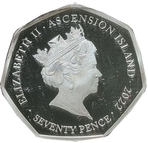 70 Pence Elizabeth Ii Platinum Jubilee Ascension Island Numista