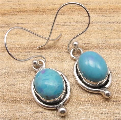 Beautiful Larimar Earrings Silver Plated Jewelry Buy With Combined