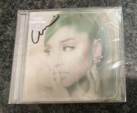 Ariana Grande Signed Cd Positions Autographed In Hand Ships Today