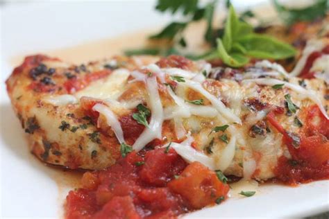 Skinny Chicken Parm - Lower in Carbs and Calories