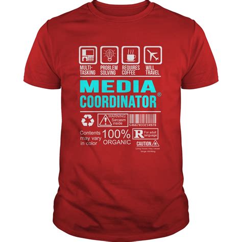 Awesome Media Coordinator T Shirt Hoodie