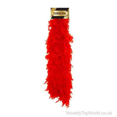 Large Red Feather Boas Fancy Dress And Photo Booths 150cm Bulk