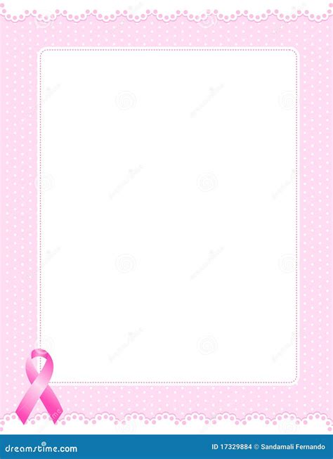 Pink Ribbon Border Stock Images Image 17329884