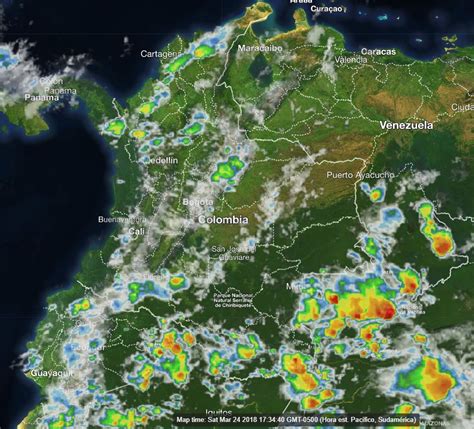 Condiciones Nocturnas Para Hoy 24 De Marzo De 2018 • Canal Clima