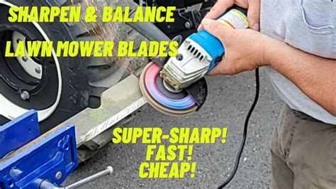 How To Sharpen And Balance Lawn Mower Blades Youtube