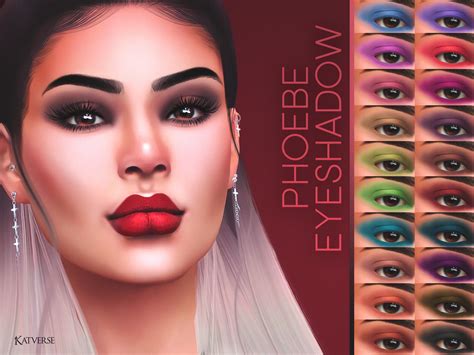 Phoebe Eyeshadow 20 Swatches Sims 4 Updates ♦ Sims 4 Finds And Sims 4