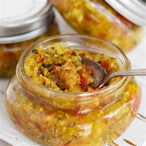 Hot Zucchini Relish Canning Recipe