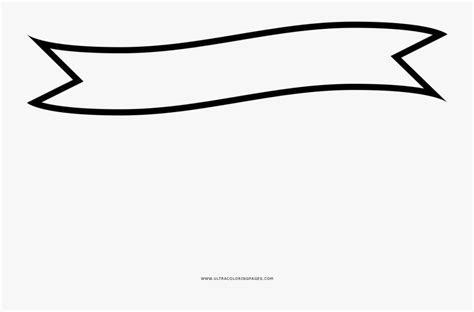 Crayons, markers, or colored pencils; Ribbon Banner Coloring Page - Ribbon Banner Png ...