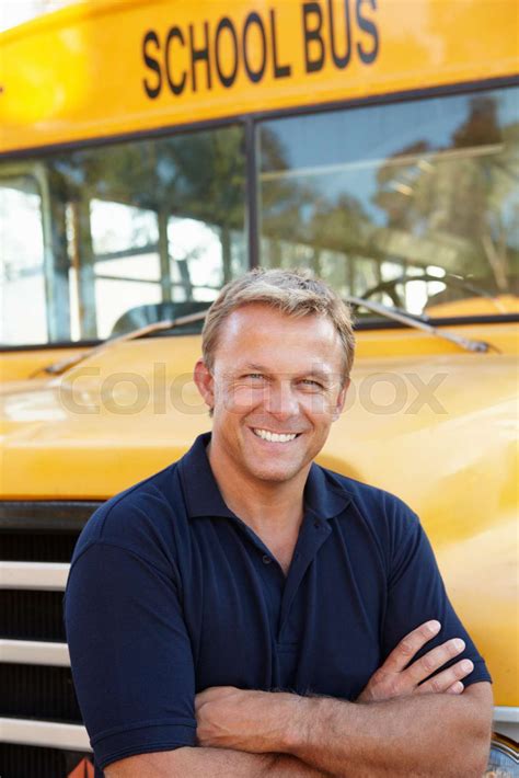 School Bus Driver Stock Image Colourbox