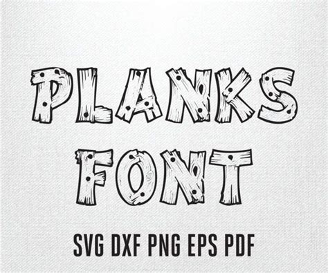Wood Plank Letters Svg Plank Alphabet Cricut Design By Printshapes