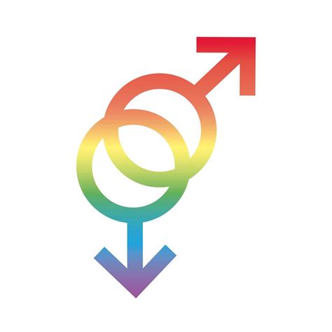 Gay Gender Symbol Of Sexual Orientation Gradient Style Icon 2564889 Vector Art At Vecteezy