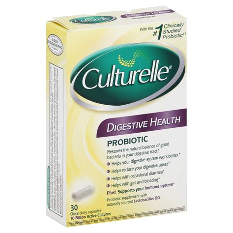 culturelle probiotics digestive health  capsules
