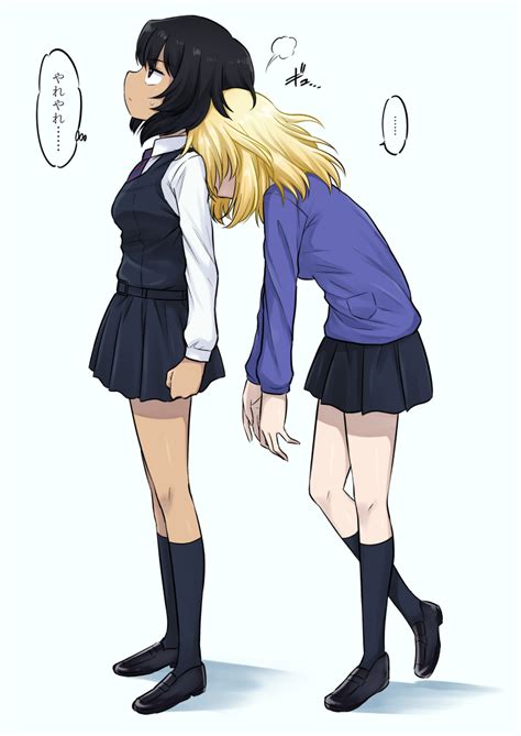 Andou And Oshida Girls Und Panzer And 1 More Drawn By Meisterameisu