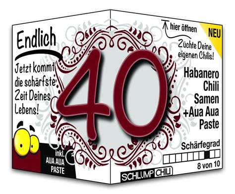 Geburtstag schicke ich dir 40 knuddel und einen kuss. Geschenke zum 40 Geburtstag Mann: Amazon.de