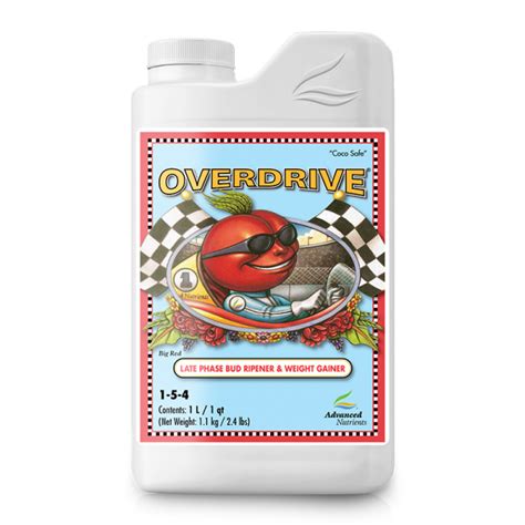 Overdrive Advanced Nutrients 250ml 500ml 1l 4l 10l