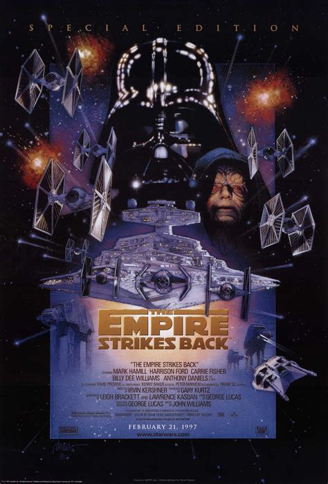 Movie Poster The Empire Strikes Back On Cafmp