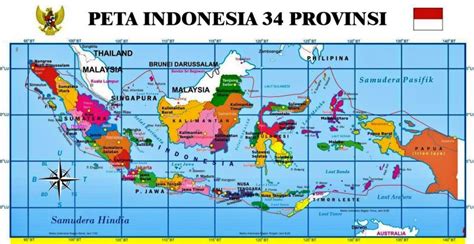 Peta Indonesia Lengkap Dengan Komponen Peta