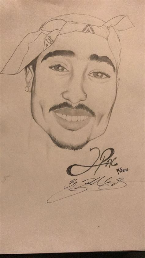 Tupac Shakur Drawing 2pac Tupac Shakur Art Drawings Sketches Cute