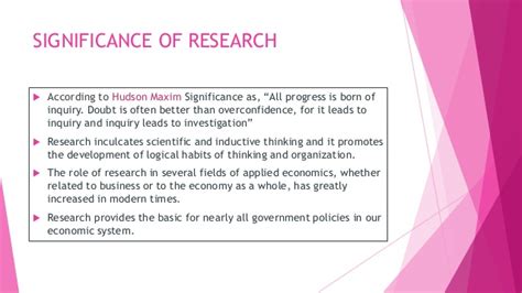 The significance of the study is a part of the introduction of a thesis/research. Significance of research