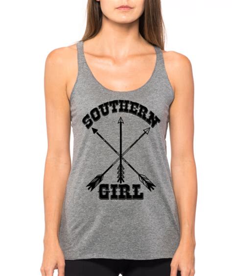 Southern Girl Native Arrows Country Redneck Cute Work Out Womens Tank