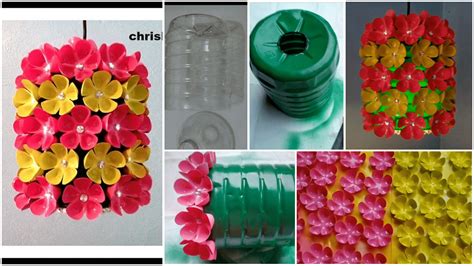 How To Make Floral Chandelier From Plastic Bottle