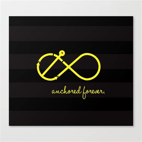 Anchored Forever Canvas Print By Leahdungo Society6