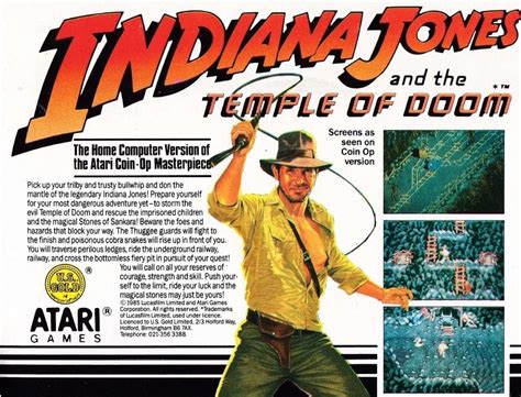 Indiana Jones And The Temple Of Doom Box Shot For Arcade Games Gamefaqs