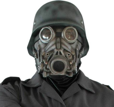 Deluxe Overhead Latex Rubber Ww2 German Soldier Tv Film Gas Mask