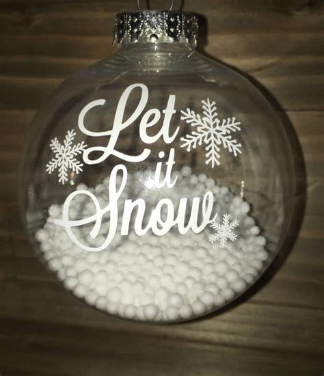 Let It Snow Ornament Christmas Ornament By Fleurdelisboutiquela