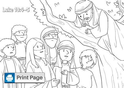 Free Printable Zacchaeus Coloring Pages for Kids – ConnectUS