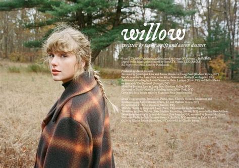 Letra Y Video De Willow Taylor Swift Lyrics Voy Aprender Inglés