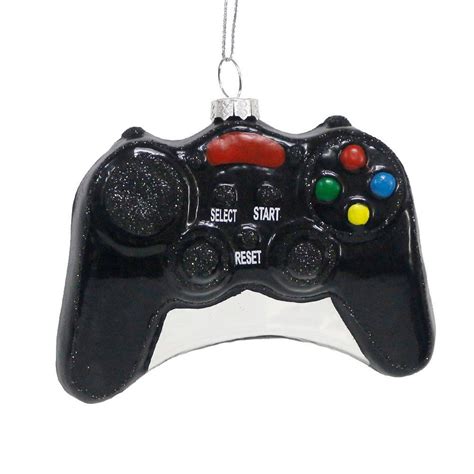 Video Game Controller Glass Christmas Ornament