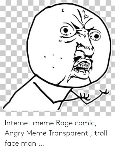 Internet Meme Rage Comic Angry Meme Transparent Troll Face