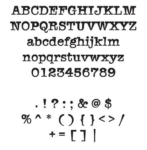 American Typewriter Font