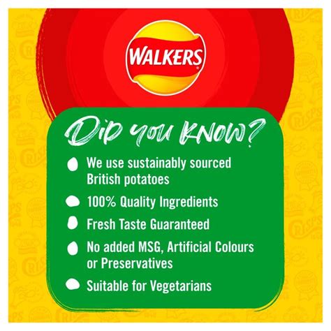 Walkers Worcester Sauce Crisps 25g X Ocado