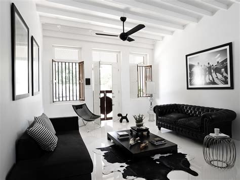 Black and white house interior. Black and White Interior Ideas for Shophouse | Ideas for ...