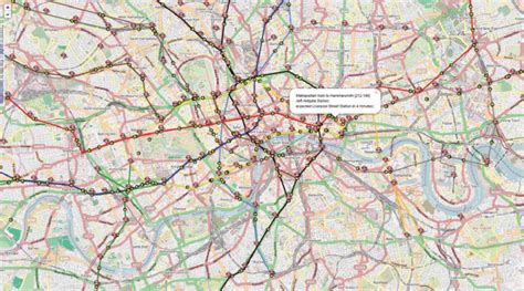 Tube And Train Map London Uk