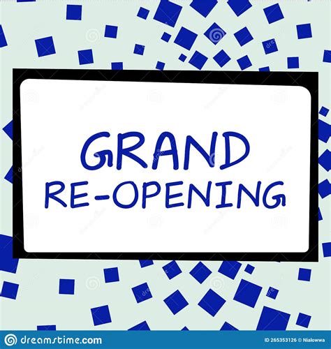 Text Caption Presenting Grand Re Opening Business Approach Held To
