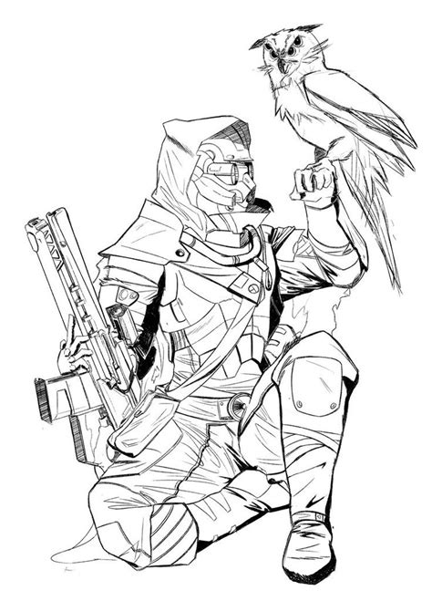 Personalized coloring page ~ farm ~ custom coloring book page with name ~ digital download ~ coloring pages for kids. The Hunter | Destiny hunter, Love destiny, Destiny warlock