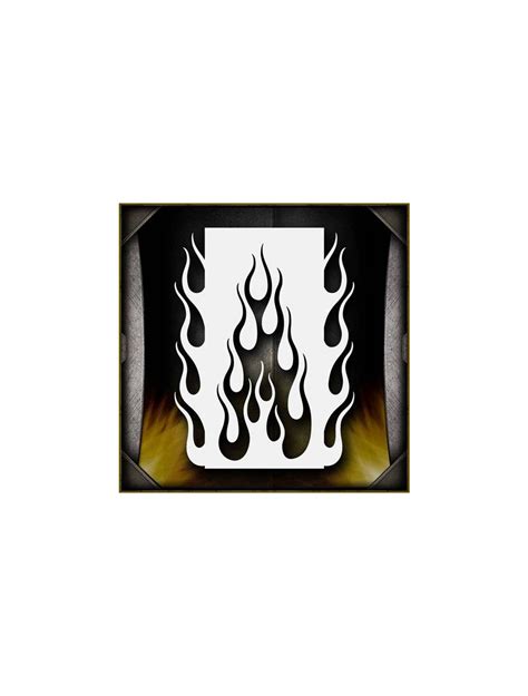 Flames 11 Airbrush Stencil Template For Painting Motorcycles