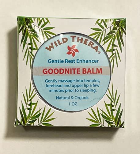 Wild Thera Natural Goodnite Balm Made With Organic Herbs Essential