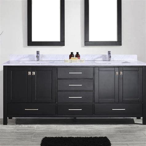 Maybe you would like to learn more about one of these? This black bathroom vanity has unique and very simple ...