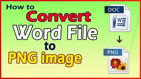 How To Convert Word To Png Youtube