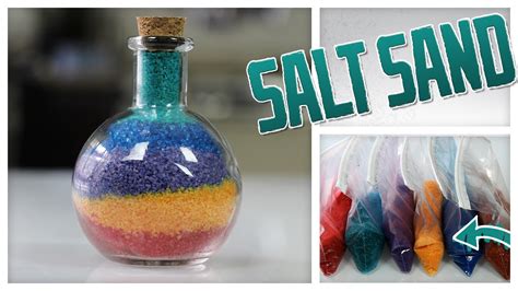 Diy Colorful Sand Art Made With Salt Do It Gurl Youtube